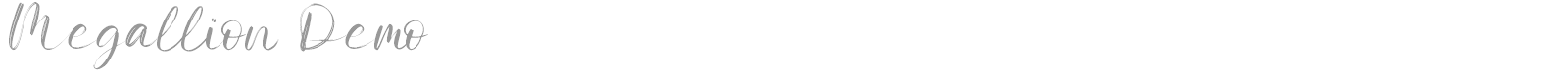 Megallion font preview